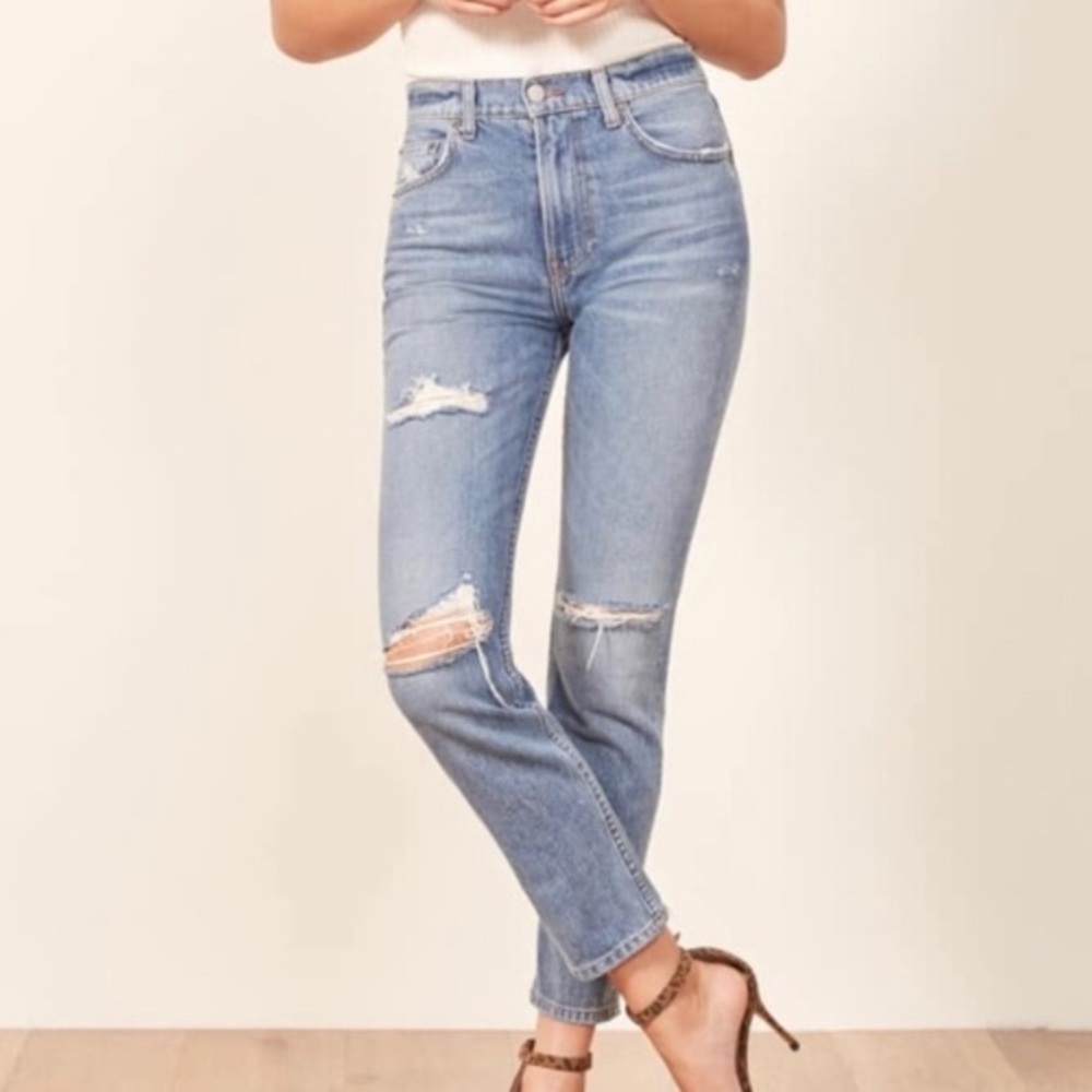 Reformation Blue Jeans Size 31